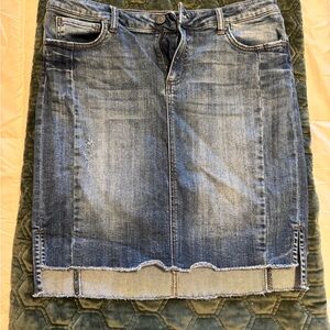 Kut from the Kloth Denim Skirt - Blue